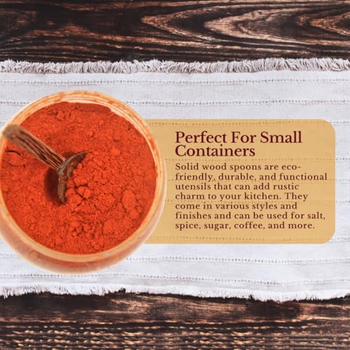 Image of Thenga Coconut Shell Masala Spoons Set of 6 | Mini Wooden Spoons for Spices, Tea, Coffee, Condiments & Desserts | Eco-Friendly, Handmade & Rustic Small Kitchen Utensils for Everyday Use