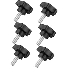6pcs Plum Blossom Hand Knob Screws Thread Clamping Replacement Parts for Mechanical Equipment Ergonomic Design for Easy and Tightening