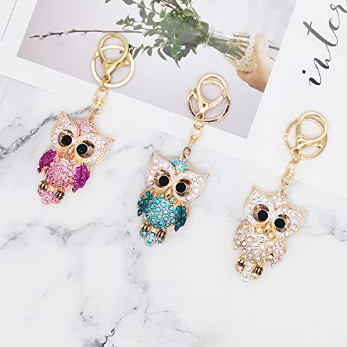 Keepdowin Key Chains Women Cute Keychains For Women Funny Anime Keychain For Her Sister Girl Birthday Gift Bag Wallet Accessories (White Owl) #TOP4