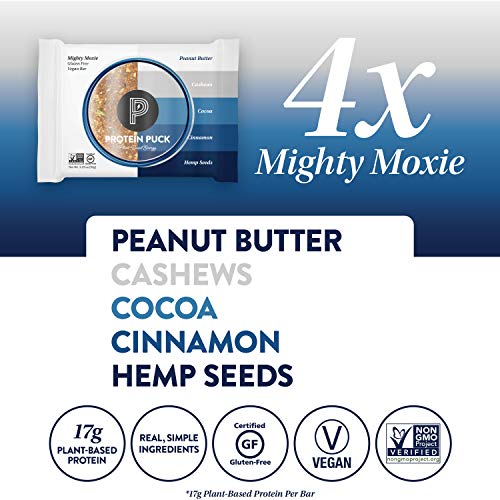 Protein Puck Plant Based Bars | Snacks With 13-17 Grams Of Vegan Protein | Gluten Free, Non Dairy, Kosher Certified Non Gmo Premium Healthy Bars | Variety Pack, Case Of 16 #TOP3