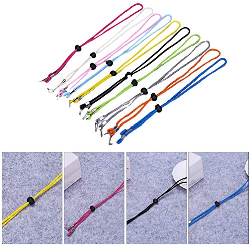 BESPORTBLE 10PCS Chapéu Retentores Clips Alça Ajustável Alça Anti- Perdido Com Cabo Bloqueios para C