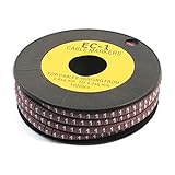 Ruilogod EC-1 2.6-4.2mm2 凹型コンバース 1 プリントケーブルマーカー パープル 1000本