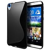 HTC Desire 820 Case, Cimo [Wave] Premium Slim TPU Flexible Soft Case For HTC Desire 820 (2014) - Black