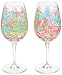 Lilly Pulitzer Acrylic Wine Glass Set, Spot Ya, Pink, Pack of 2
