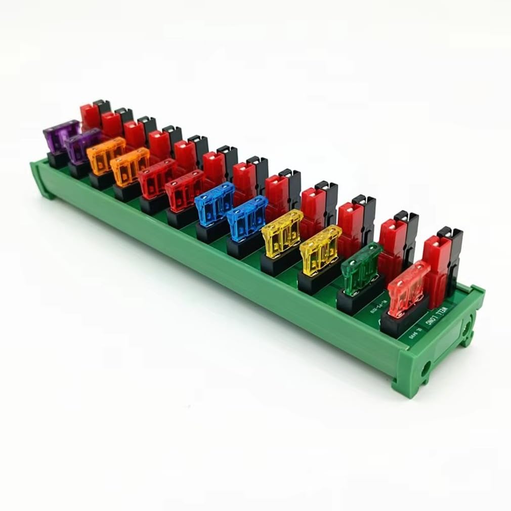 PS-11 DIN Rail Mounting 12-Port Power Splitter Anderson Connector Distributor DC36V 45A.