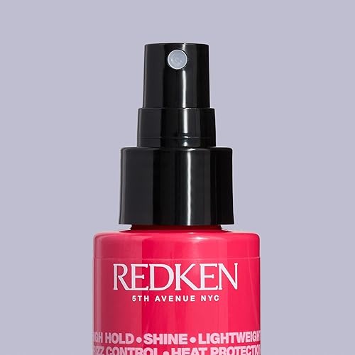 Miniatura 7 de Redken Spray térmico 22 de alta sujeción: protector térmico del calor y niebla fijadora, para rizar y planchas planas, control duradero del