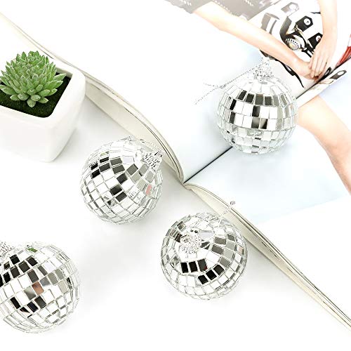 Alapaste 24 Pack Bright Reflective Mirror Disco Ball Christmas Tree Hanging Balls Ornaments Pendants For Holiday Wedding Party Dance And Music Festivals Decoration #TOP3
