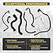 6 Pcs Engine Radiator Coolant Hose, Heater Hose, PCV Pipe, Coolant Inlet & Outlet Pipe Set Compatible with Chevy Cruze 2011-2016 1.4L Replace # 13251447 13251435 13291779 94543097 25193343 55596898