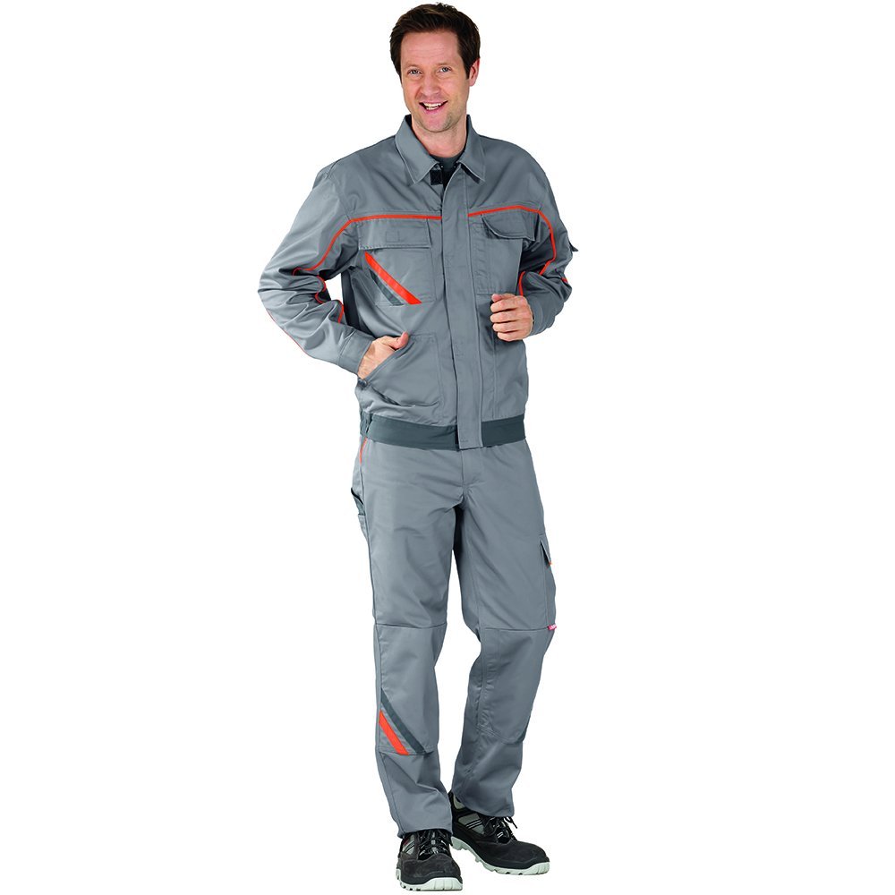 Planam Visline Veste ceinturée « Visline V2 » taille 102 en vert/orange/ardoise Men