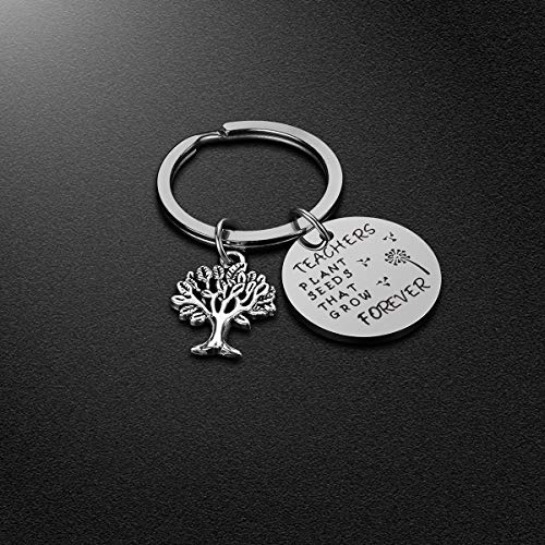 iJuqi Teacher Appreciation Gifts for Women - Teachers Plant Seeds That Grow Forever Keychain for Christmas Birthday - Image 5
