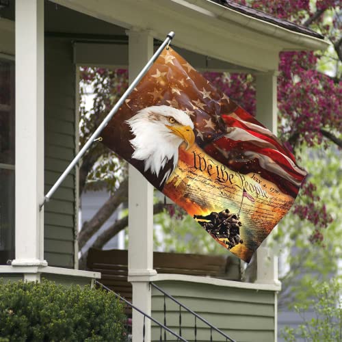 We The People 1776 Flag Bald Eagle American Flags 4Th Of July Flag For Outside 3X5 Double Sided Memorial Day Flag Independence Day Flag Patriotic House Decoration Banner #TOP4