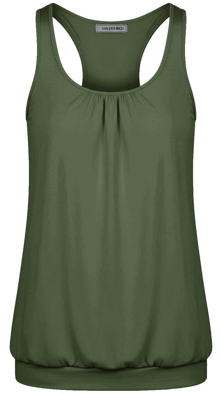 Van Der Rich ® - Camiseta de Tirantes Espalda Nadadora Escote Plisado - Mujer — view 15