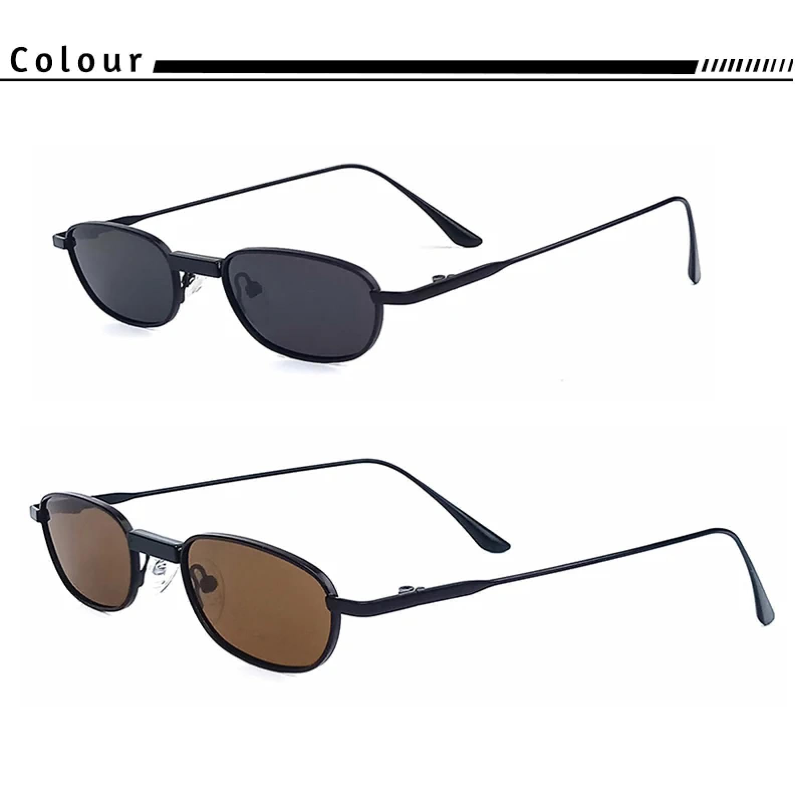 Sonnenbrille Herren Damen Unisex Retro Sonnenbrille Männer Kleiner Rahmen Frauen Angeln Outdoor Party Asphotoshow