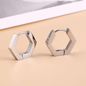 Achat Boucles d'oreilles créoles noires en acier (paire) pas cher