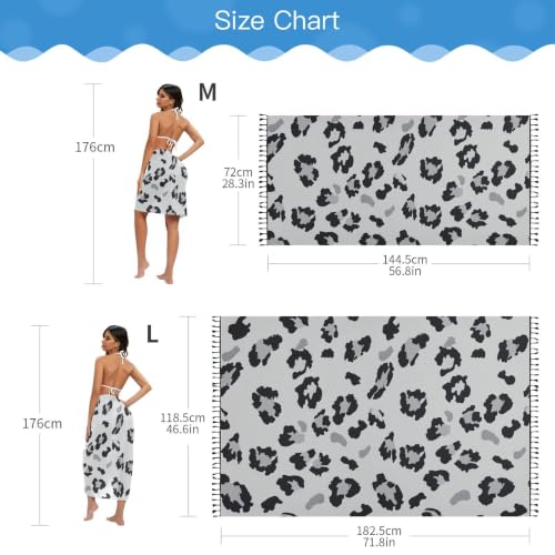 Traje de baño de leopardo gris para playa y estilo casual 7