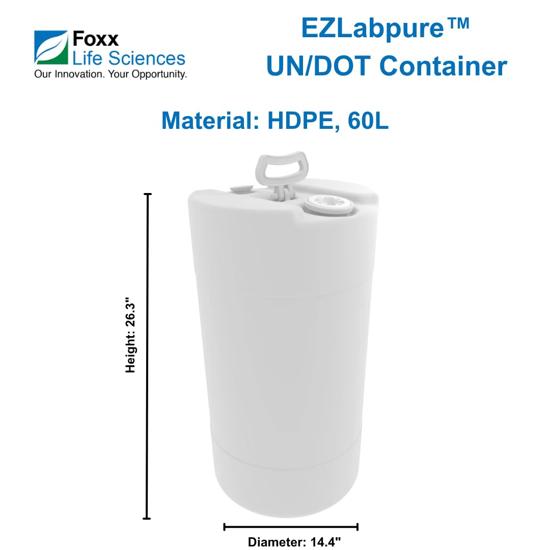Foxx Life Sciences 392-2011-oem UN/Dot Container, HDPE, 60 L