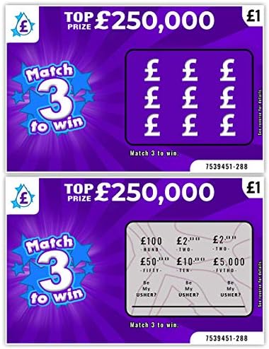 Scratch Card Be My Best Man, Groomsman, Bridesmaid, Maid Matron of Honour, Marry Me? Novelty Fake Lottery Gift (Bridesmaid)