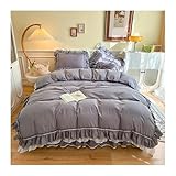 ENTRETIEN FACILE : Profitez d'un entretien facile avec cet ensemble de housse de couette à volants, car il est lavable en machine et conçu for conserver son charme après plusieurs lavages sans se décolorer