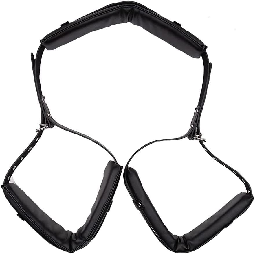 1 cinturón Deportivo portátil Negro, piernas separadas, para Juegos de rol para Parejas