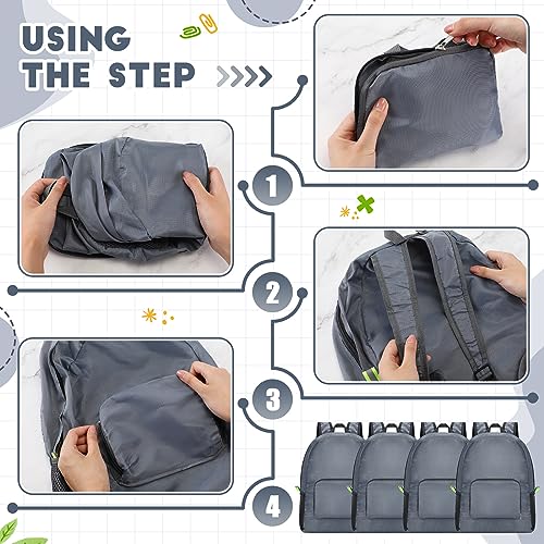 Image of Eccliy 50 Pack Backpacks in Bulk 17 Inches Wholesale Back Pack Basic Backpack for adult Lightweight Outdoor Travel Bookbags(Gray)
