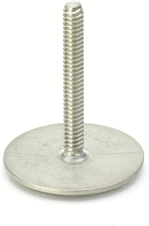 Weld Mount 1.50 inch Tall Stainless Stud w/#10 x 24 Threads - Qty. 10