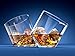 Ashcroft Rocker Whiskey Glass, Unique Tilting Tumblers for Drinking Scotch, Bourbon, Cognac, Large 10 oz Premium Lead Free Crystal Glass Tasting Cups Luxury in Gift Box