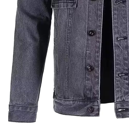 Chaqueta de mezclilla ligera para hombre miniatura 4