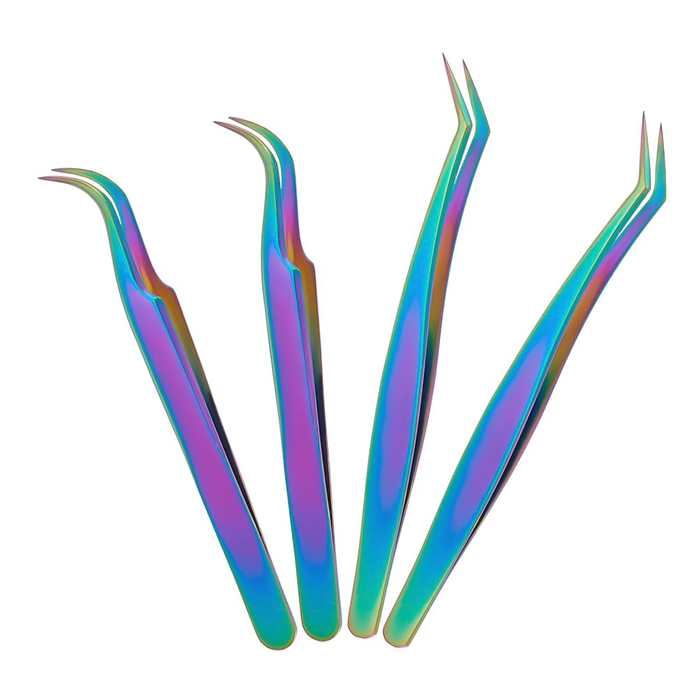 UNICRAFTALE 2pcs Stainless Steel Curved Pointed Craft Tweezer Rainbow Sticker Picking Tool Tweezer for DIY Craft Precision Tweezers Jewelry Making Electronics and Laboratory Works 12.1x0.95cm — Amazon image 8