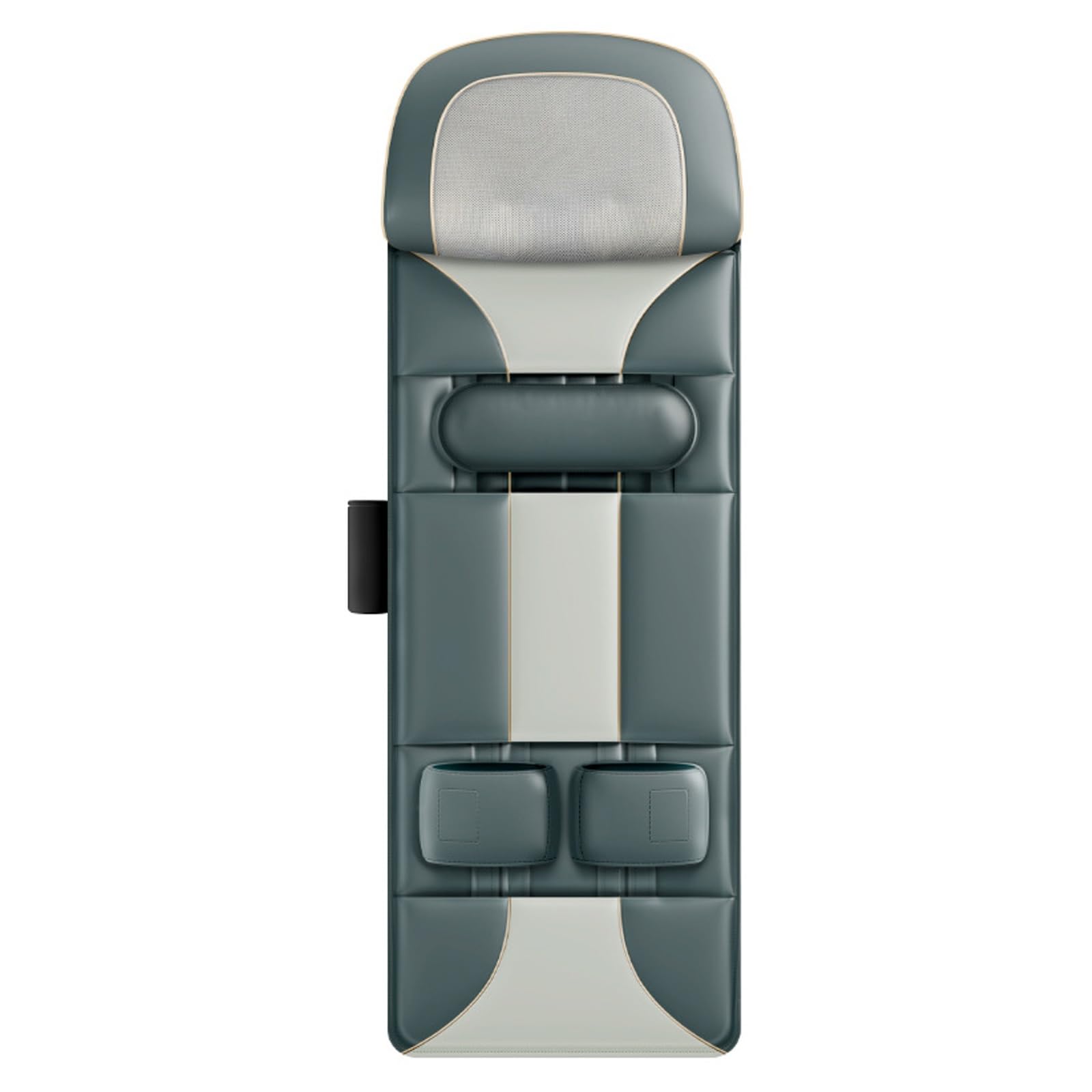 Colchon Masajeador Temporizador de 3 Velocidades Plegable Cuero Sintético Colchoneta Masajeadora Cuerpo Entero Calefacción a Temperatura Constante Ideal para Salas de Estar
