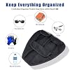 Side Trunk Lid Organizer for Can Am Spyder F3 F3S F3T F3L 2015 2016 2017 2018 2019 2020 2021 2022 2023 2024 Portable Storage Bag,Removable 3 Mesh Pocket Luggage Saddle Bag,Black storage bag