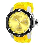 Invicta Men's Venom Yellow Silicone Band Steel Case Automatic Analog Watch 19301
