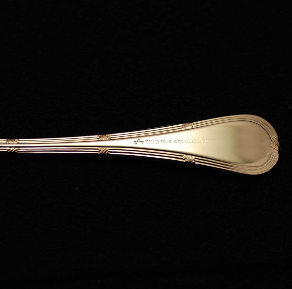 TRIO 18-8 Largo Teaspoon Gold Plated