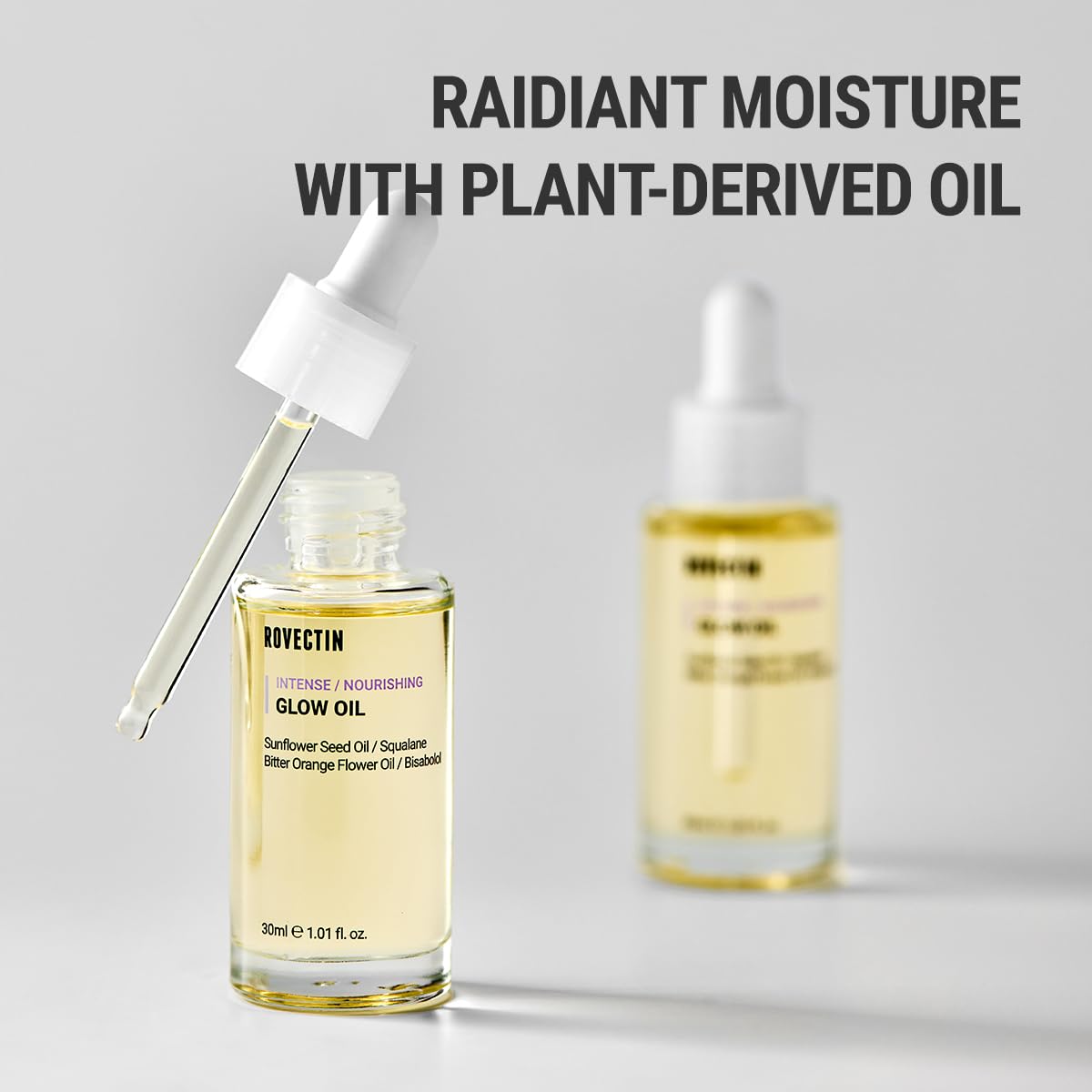 ROVECTIN Barrier Repair Face Oil - Neroli Oil, Antioxidant Anti-Aging Facial Oil | Fast Absorbing, Non-Greasy, Natural Glow for Dry and Sensitive Skin | Vegan, Korean Skincare (1.01 fl oz) - Image 4