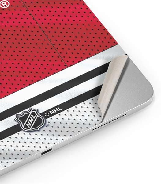 Skinit Decal Tablet Skin Compatible with iPad 11th Gen (2025) - Officially Licensed NHL Blackhawks Red Stripes Design