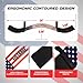 VELO FISTRAGE Arm Blaster for Biceps & Triceps Heavy Duty Aluminum Bicep Curl Isolator with Thick Neck Padding Gym & Home Workout Equipment for Weightlifting and Bodybuilding (American Flag)