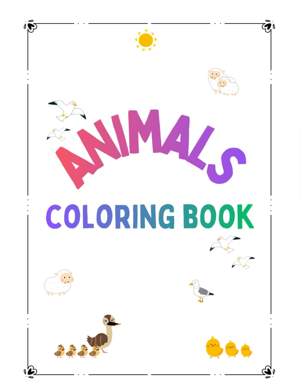 Animals Coloring Book: Simple & Cute