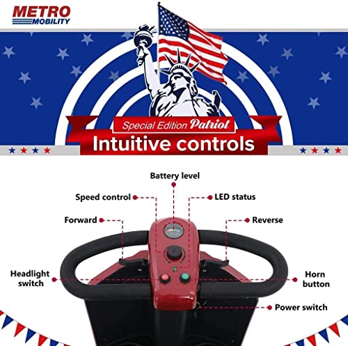 Compact Powered Mobility Scooters for Seniors with Headlight Cup Holder USB Port, 4 Wheel Folding Mobility Scooters for Adults with Basket, Easy to Fold in Boot Trunk for Traveling with Family