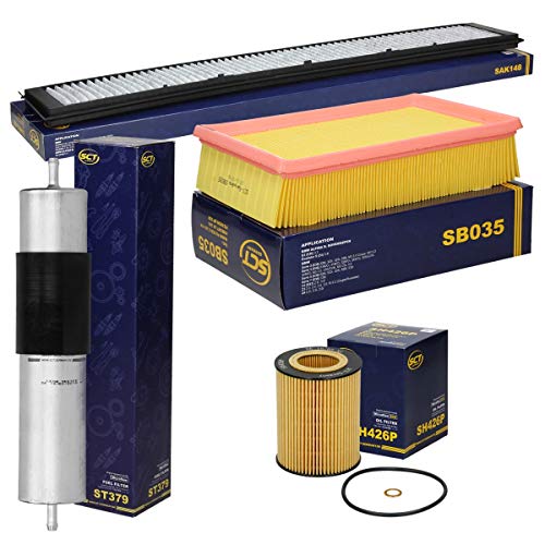 Inspektionspaket Wartungspaket Filterset 1 x Ölfilter mit Dichtung 1 x Luftfilter 1 x Innenraumfilter mit Aktivkohle 1 x Kraftstofffilter