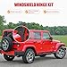 HRepair Black Windshield Hinge Kit fits for 2007-2018 Jeep Wrangler JK,Replaces Rugged Ridge 11209.03