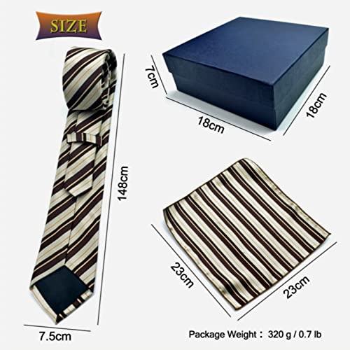 CHSEEO Tinta unita classica cravatta da uomo