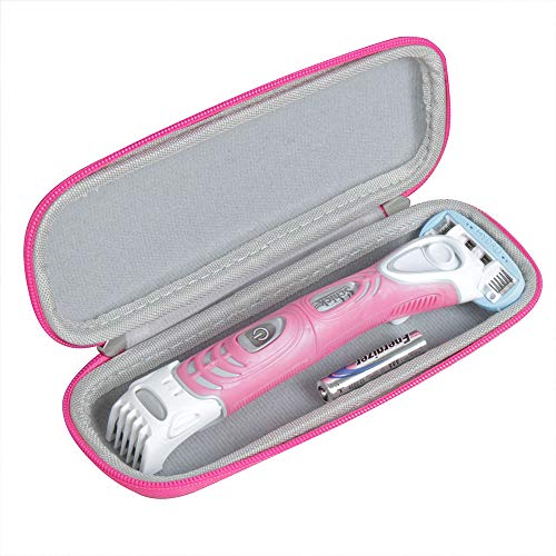 Hermitshell Hard EVA Protective Travel Case Carrying Pink Fits Schick Hydro Silk TrimStyle Moisturizing Razor Women Bikini Trimmer