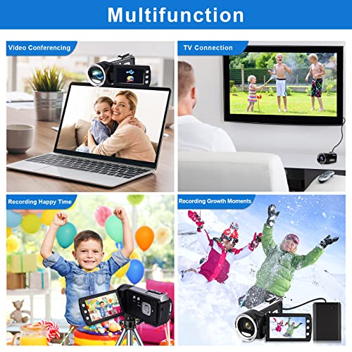 Heegomn Video Camera Camcorder For Kids Full Hd 1080P 24Mp Digital Cameras Recorder For Youtube Tiktok Kid Camcorder 2.7" Rotation Screen Vlogging Camera For Teens Children Beginners #TOP6