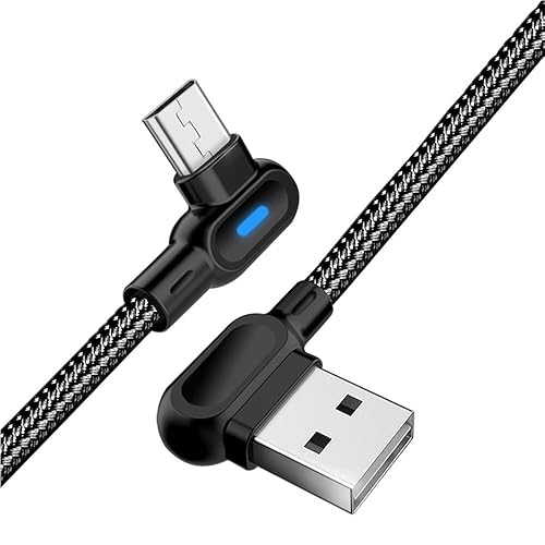 Cable USB tipo C de sincronización en ángulo recto de 90 grados y carga rápida compatible con Redmi K40 Gaming Plus, Redmi K50 Esports Edition,