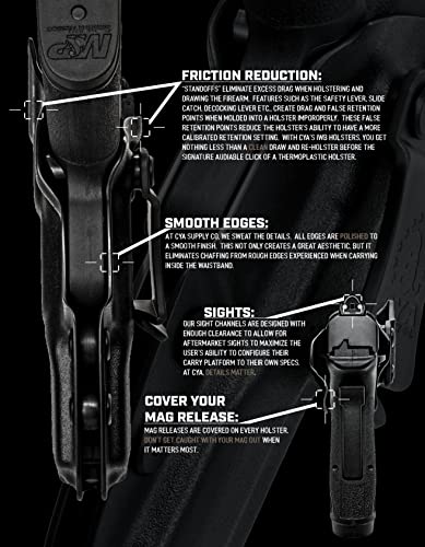 Cya Supply Co. Base Iwb Concealed Carry Holster Veteran Owned Made In Usa - Fits Glock 19 / 19X / 44/45 Gen 3-5 Glock 23/32 Gen 3-4 #TOP4