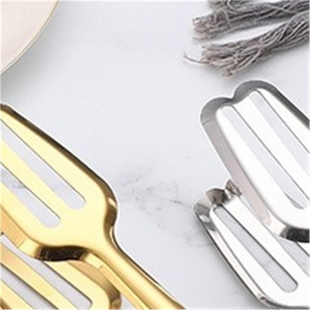 Stainless Steel Food Tongs Multi Purpose Food Tongs Barbecue Tongs Stainless Steel Steak Tongs Stainless Steel Durable Versatile Use Kitchen Cooking Utensils Party Buffet Clip Kitchen Accessories(Silv