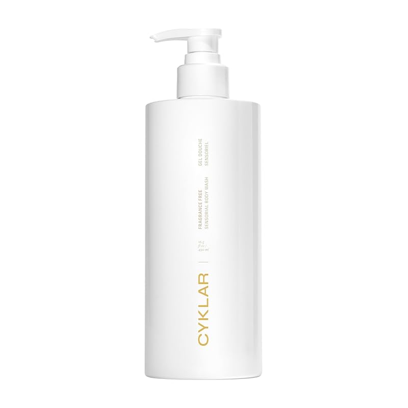 Sabonete líquido corporal CYKLAR sem fragrância com Sodium PCA, glicerina e complexo de óleos, 488 mL