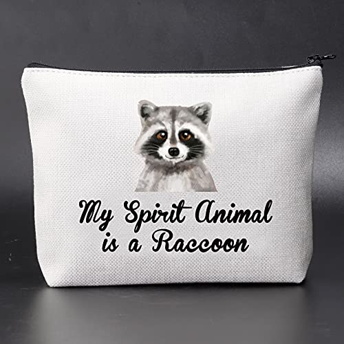 Jniap Raccoon Gift Raccoon Animal Cosmetic Bag My Spirit Animal Is A Raccoon Makeup Pouch Raccoon Lover Gift Idea (Raccoon Bag) #TOP1