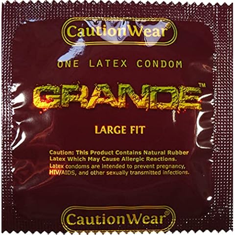 Grande Large Fit Latex Condom (50) + Two Free CautionWear Condoms Cover