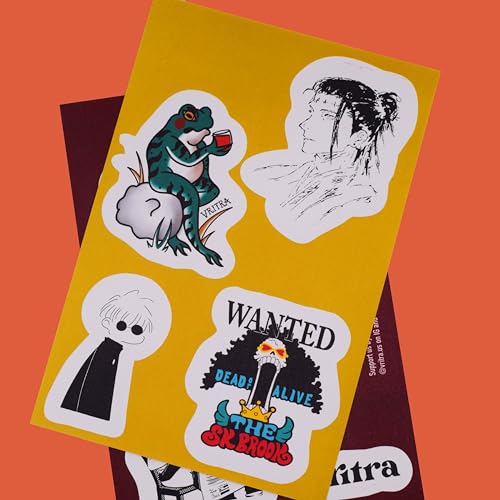 Onigiri Notebooks Drop 4 One Piece inspirado Luffy (vermelho) Vegan Leather A5 Harcover Journal | Pa