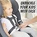 UnbuckleMe Car Seat Buckle Release Tool - Easy Opener Aid for Arthritis, Long Nails, Older Kids - Button Pusher for Infant, Toddler, Convertible 5 pt Harness car Seats - As Seen on Shark Tank (Gray)
